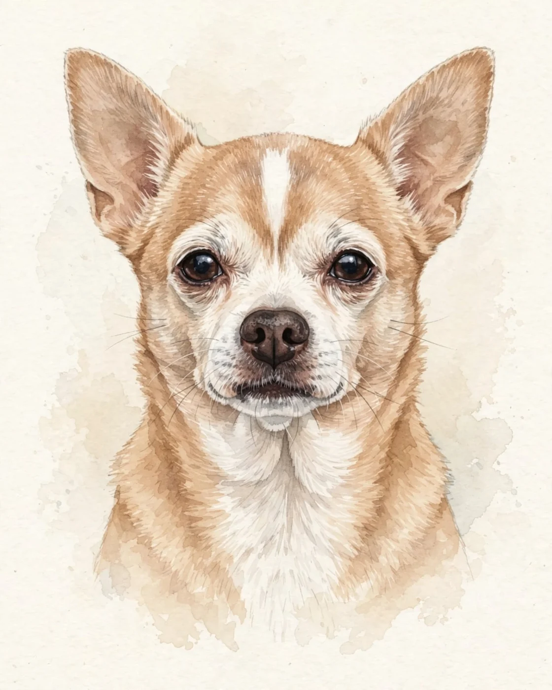An insulated tumbler printed with a soft portrait of Bruno's older face
