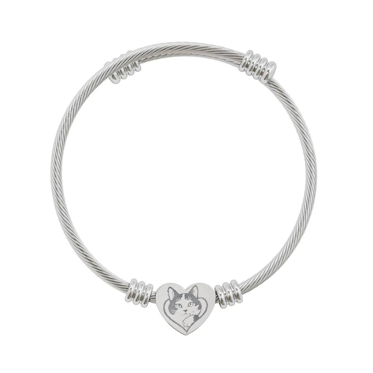 Bonnie Heart & Paw one-colour engraving master