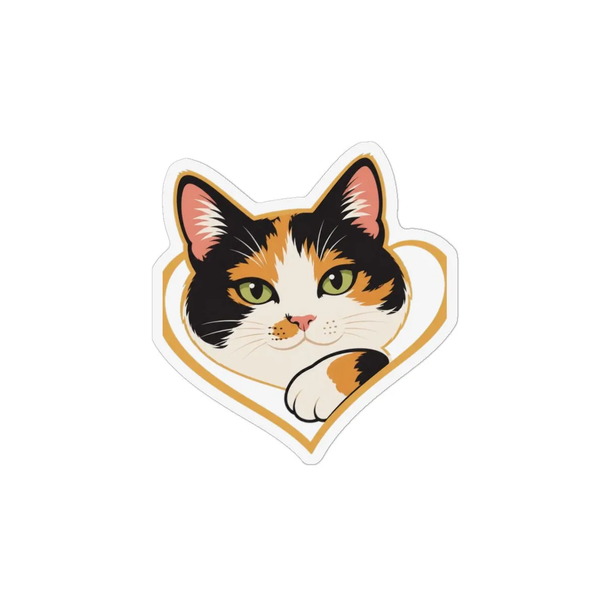 The die-cut magnet, with the SalchiLuna design printed on it
