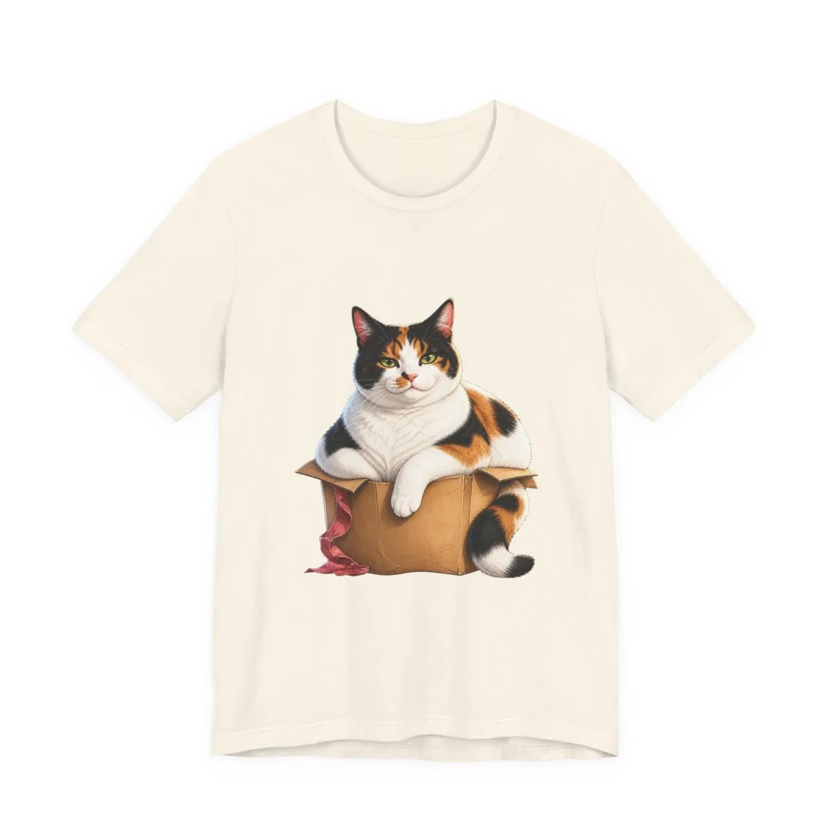 The tee in Natural, with the SalchiLuna design printed on it