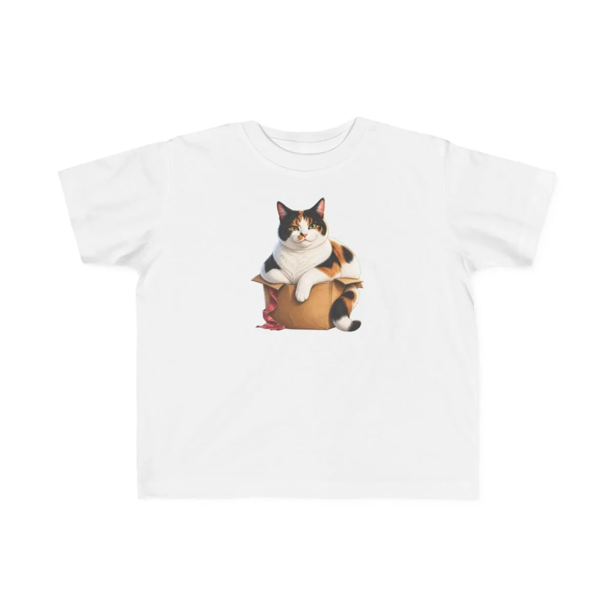 The toddler fine jersey tee in White, with the SalchiLuna design printed on it