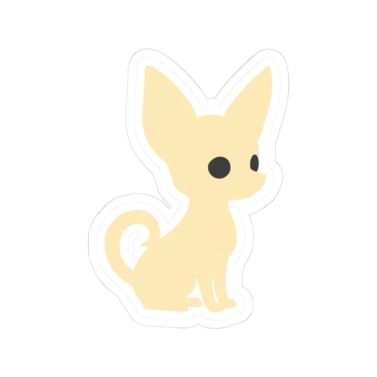 The sticker sheet, with the SalchiLuna design printed on it
