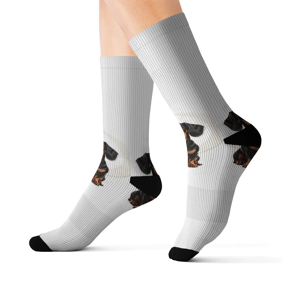 Luna and her guardian moon printed up a pair of socks