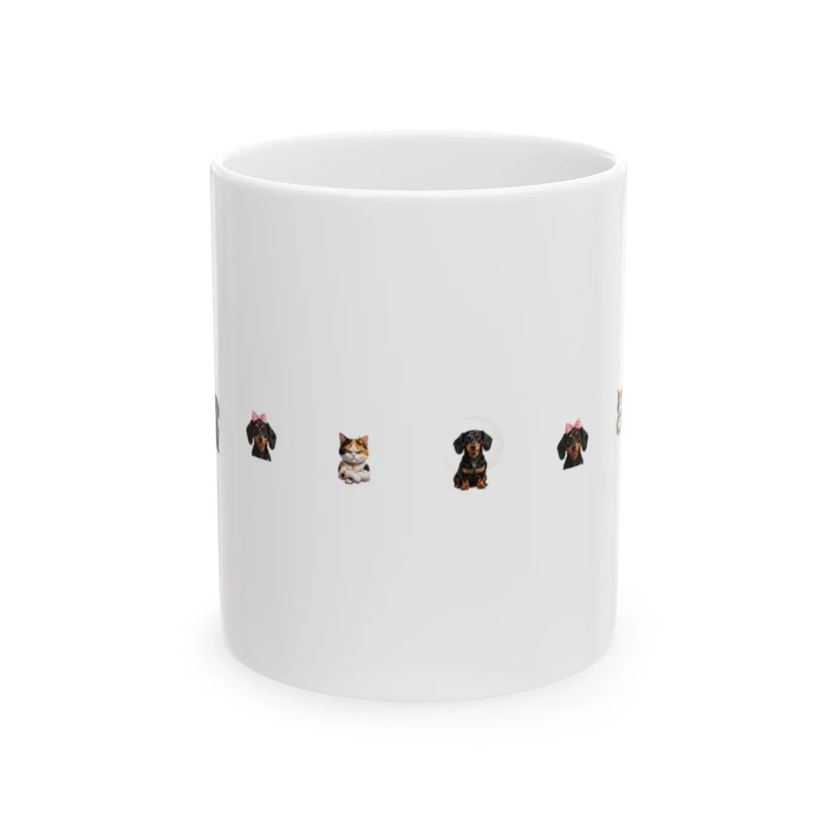 Luna and Bonnie side by side — the design wrapped around this mug