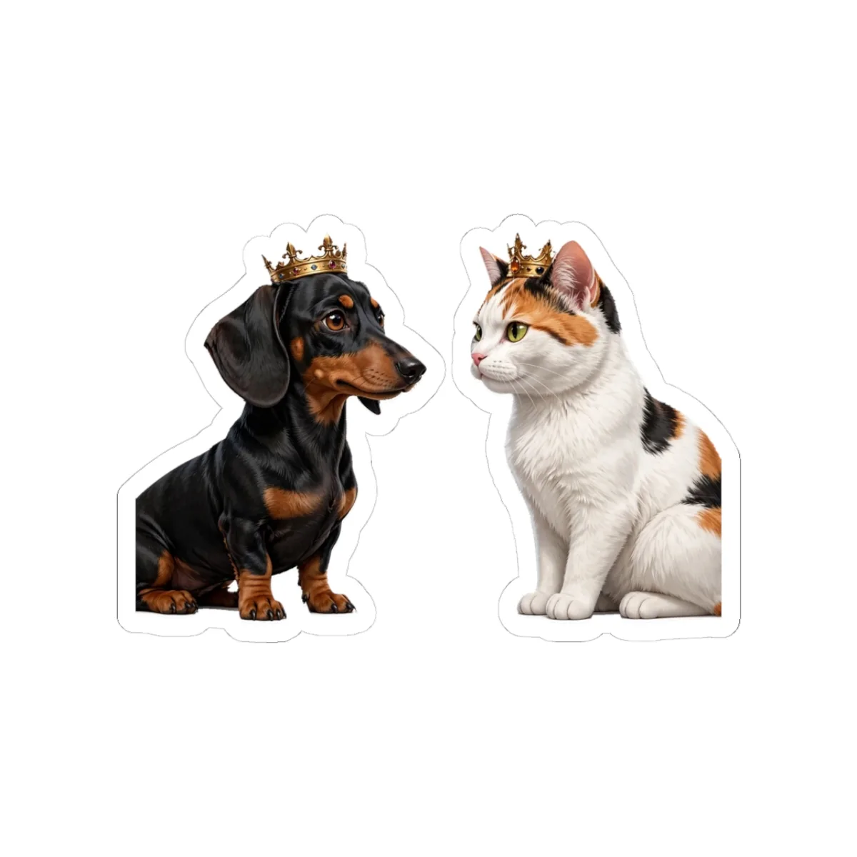 Luna and Bonnie facing each other down — the design on this sticker sheet
